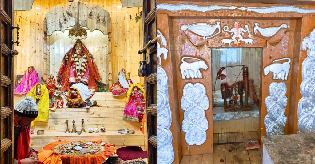 Ganga Mata idol at Mukhba village temple winter seat of Gangotri